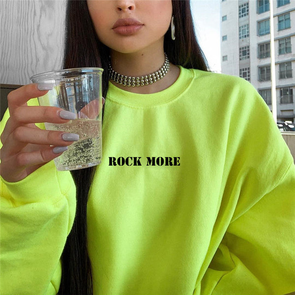 Kpop Round Neck Letter Print Casual Women Hoodie